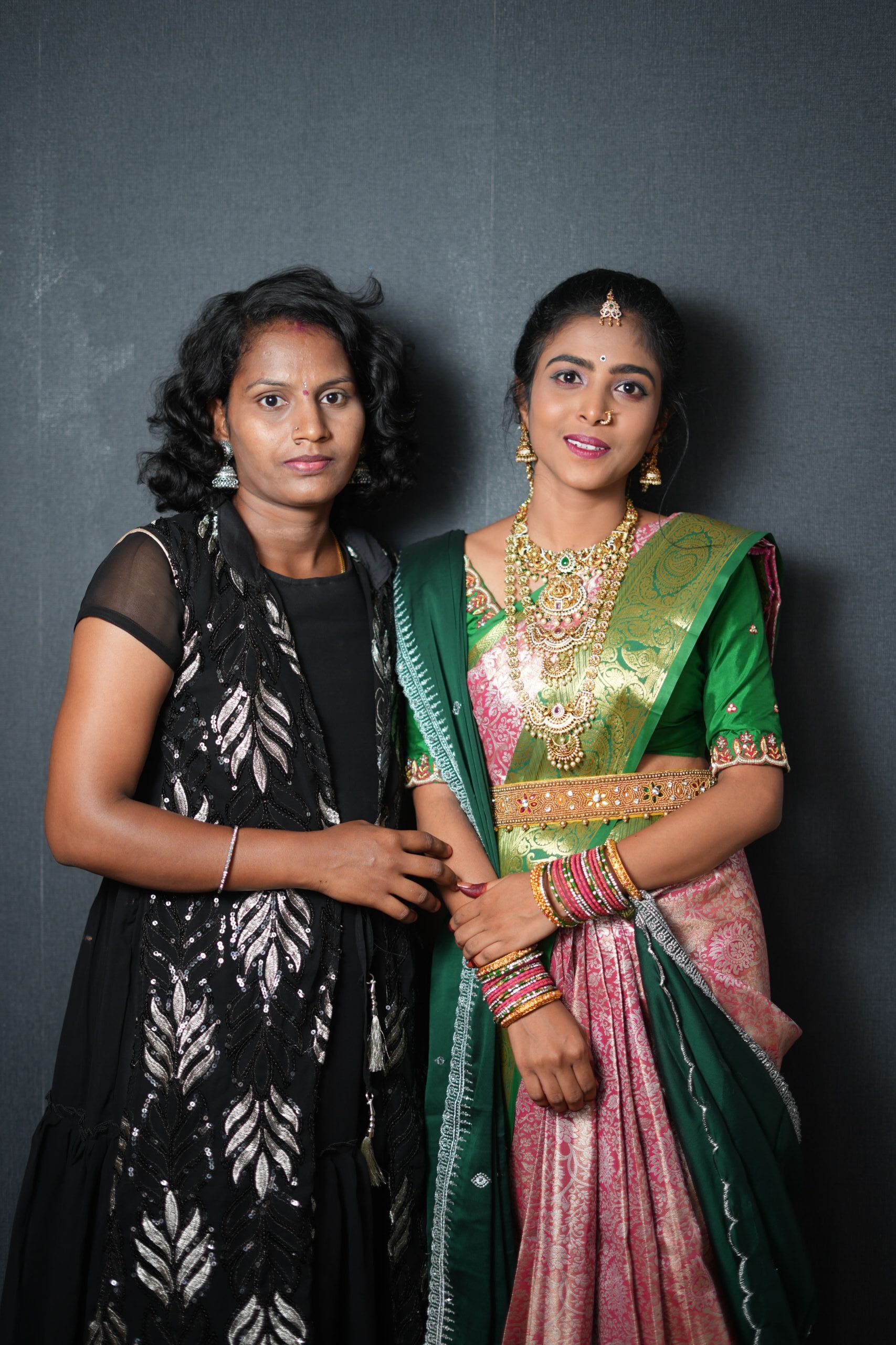 Bridal look being created at a professional makeup studio