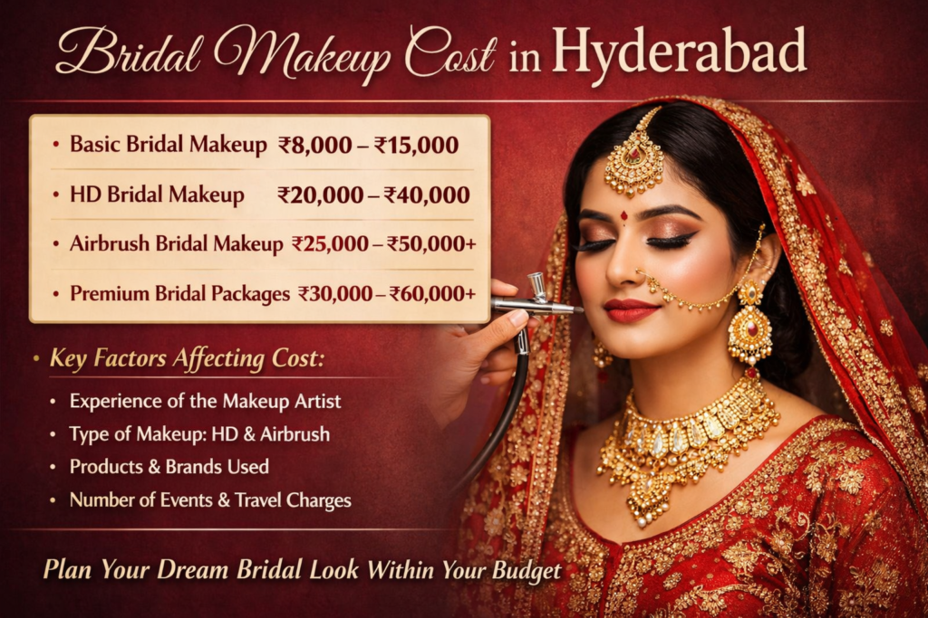 Understanding Bridal Makeup Cost in Hyderabad